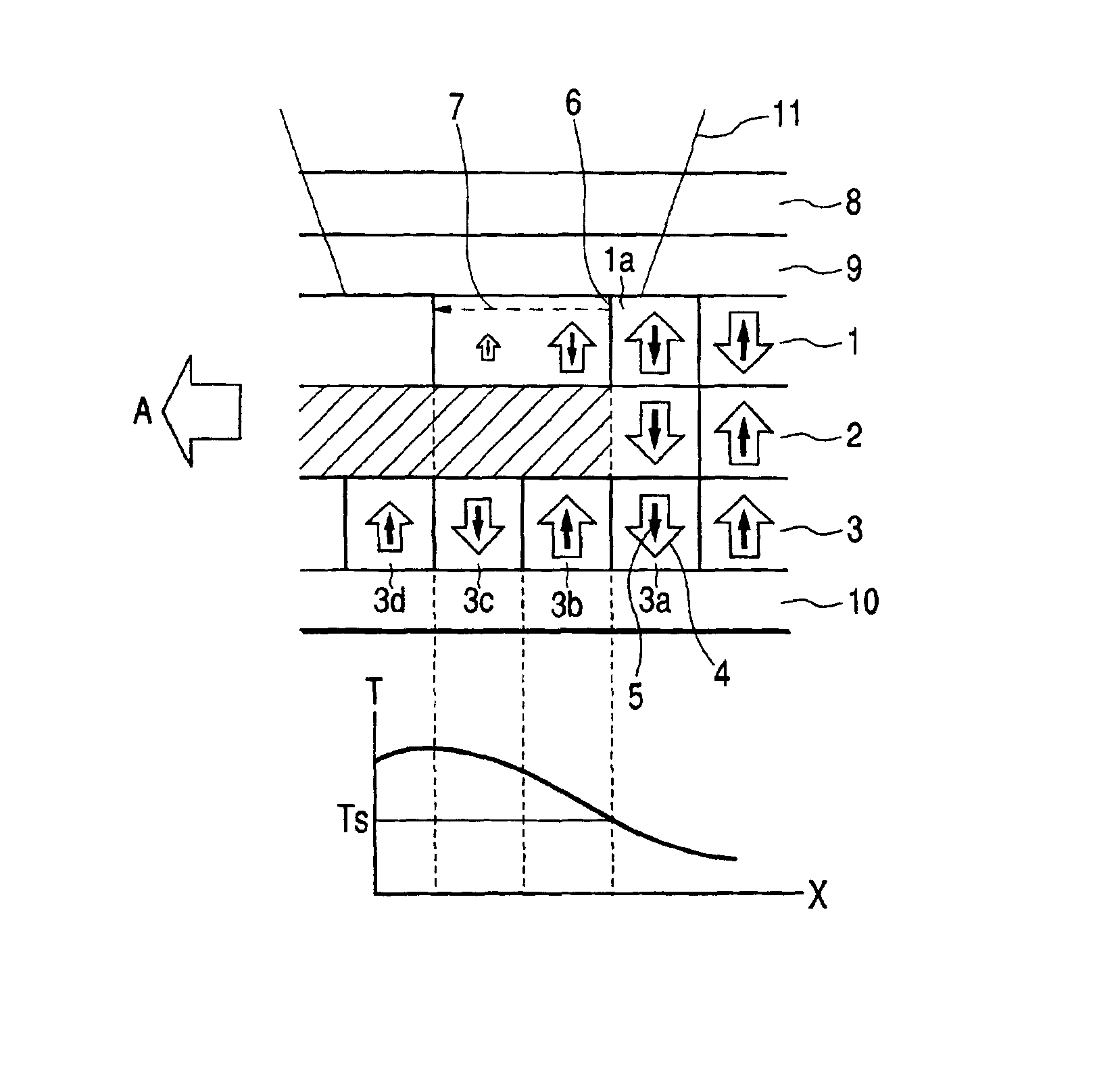Domain wall-displacement type magneto-optical medium and reproducing method for the same