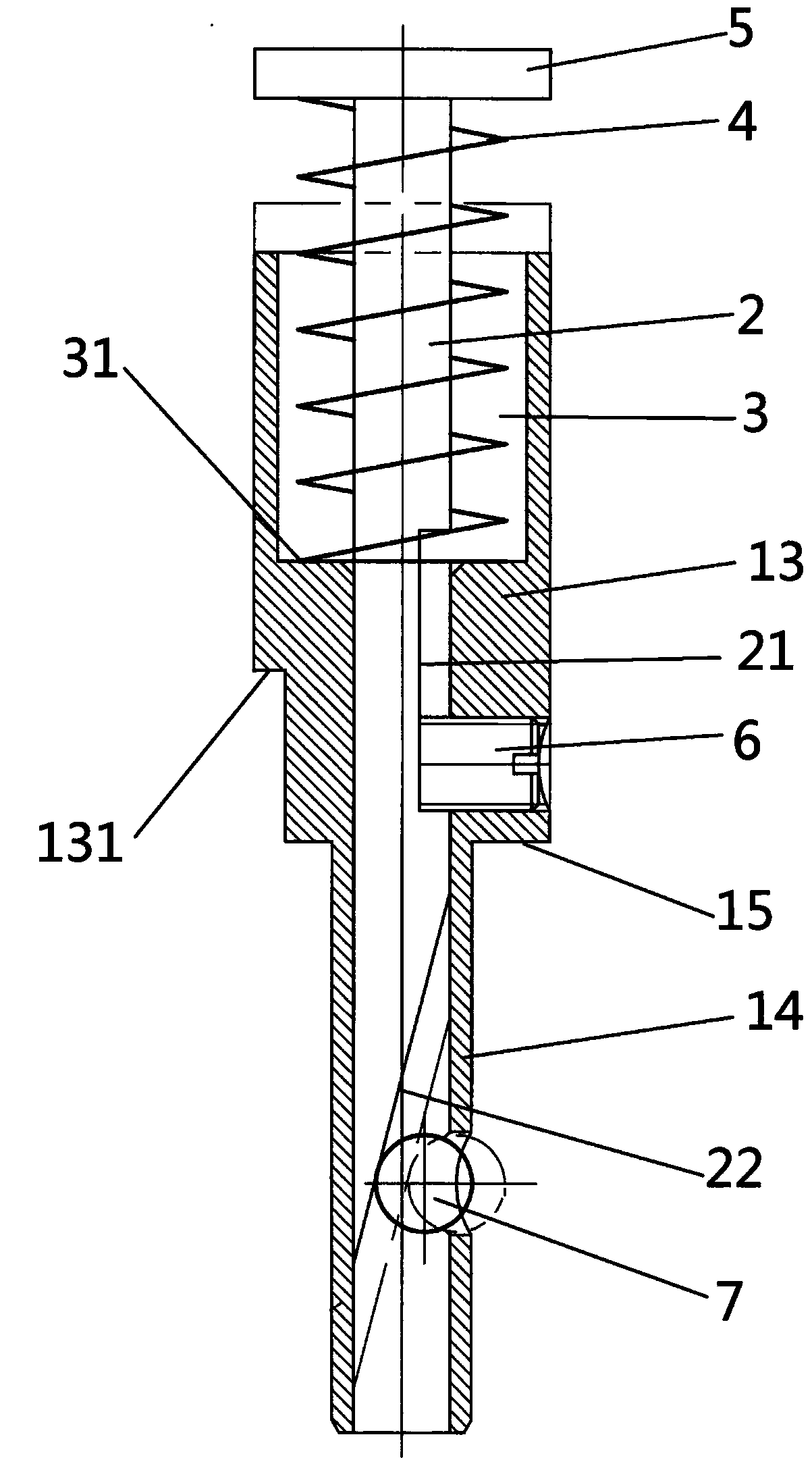 Machining device and method for annular bulge of aluminum alloy conduit connector