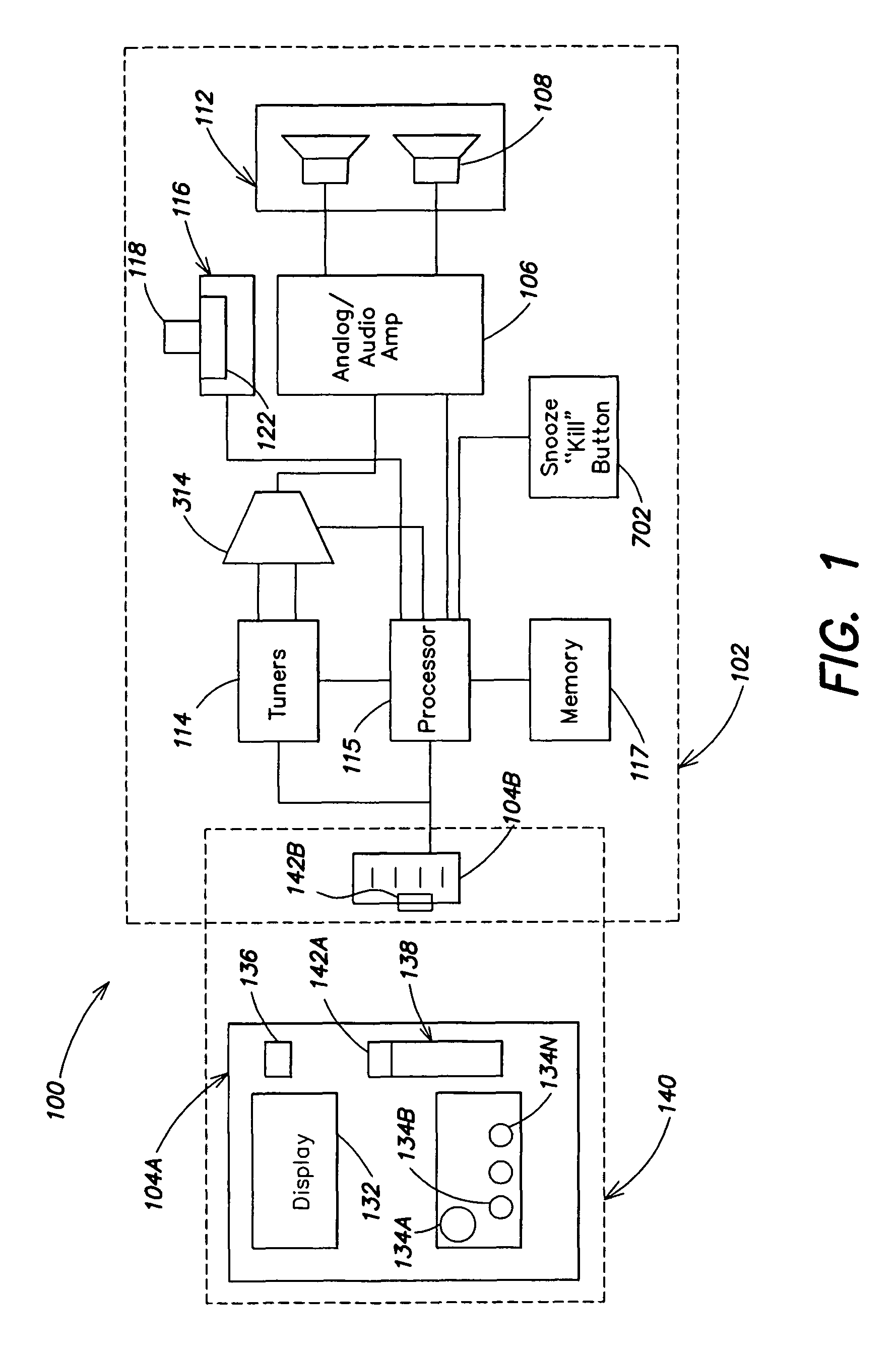 Entertainment system with bandless tuning