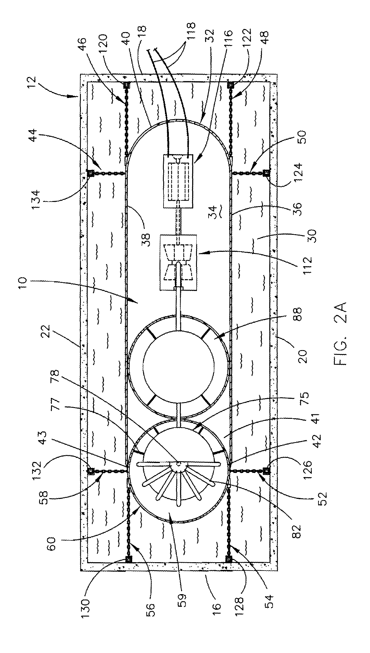 Floating nuclear power reactor with a self-cooling containment structure and an emergency heat exchange system