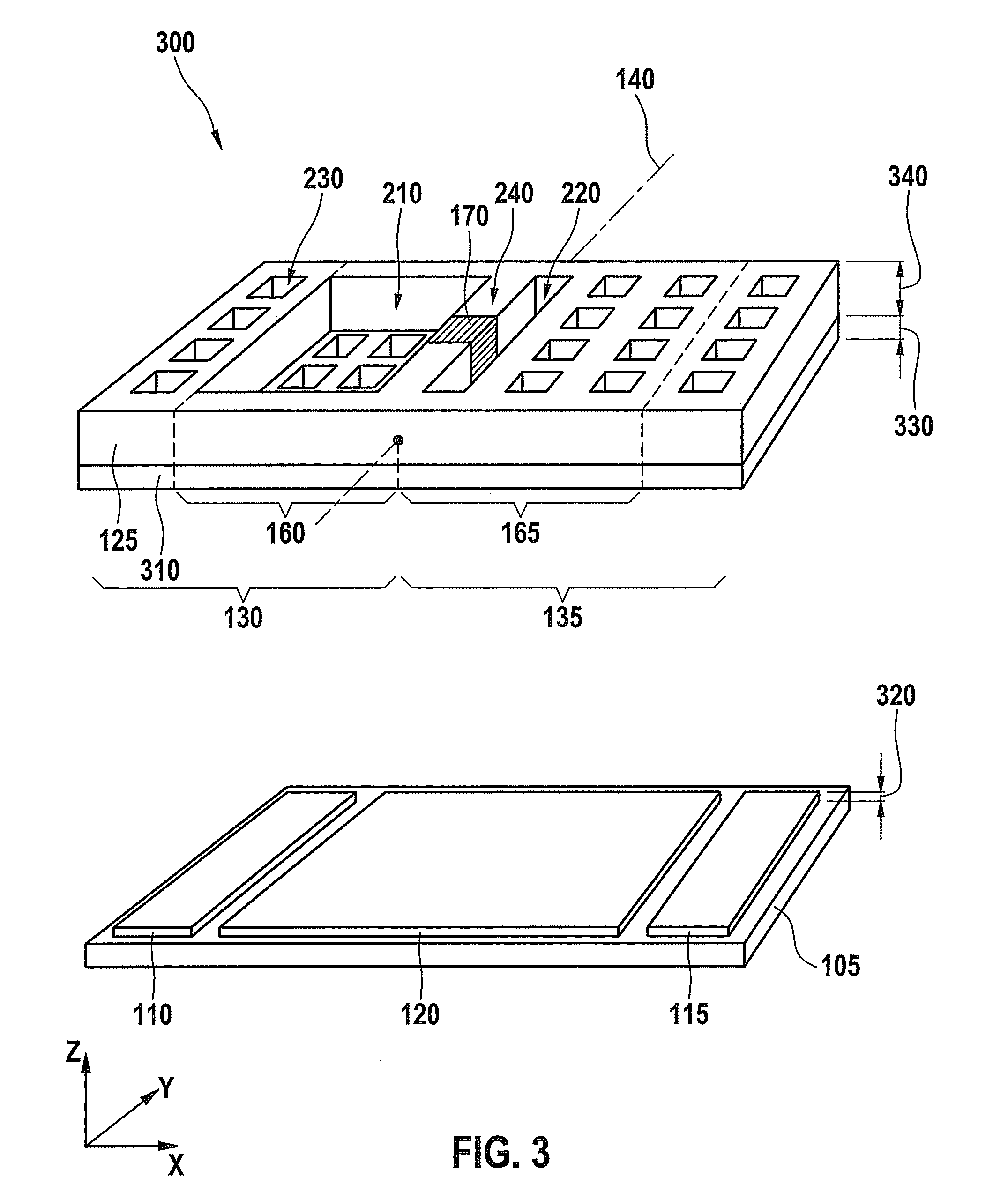 Micromechanical system for detecting an acceleration