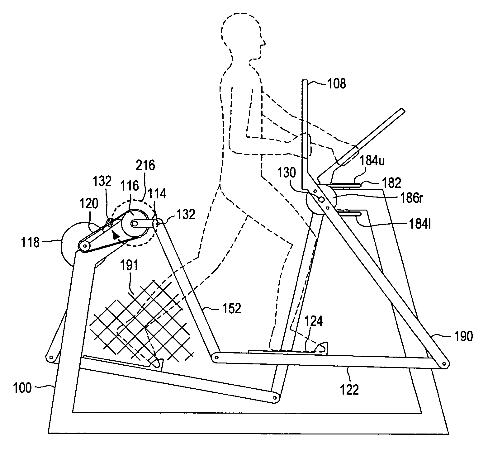 Pendulum striding exercise devices