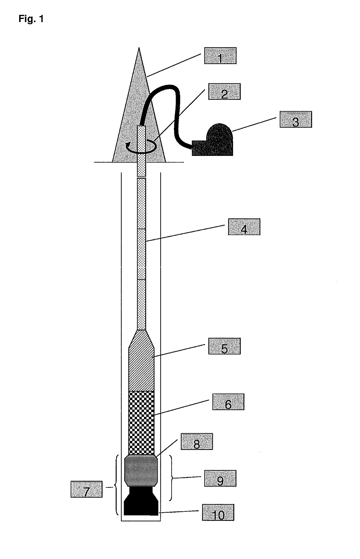 System for rotary drilling by electrical discharge