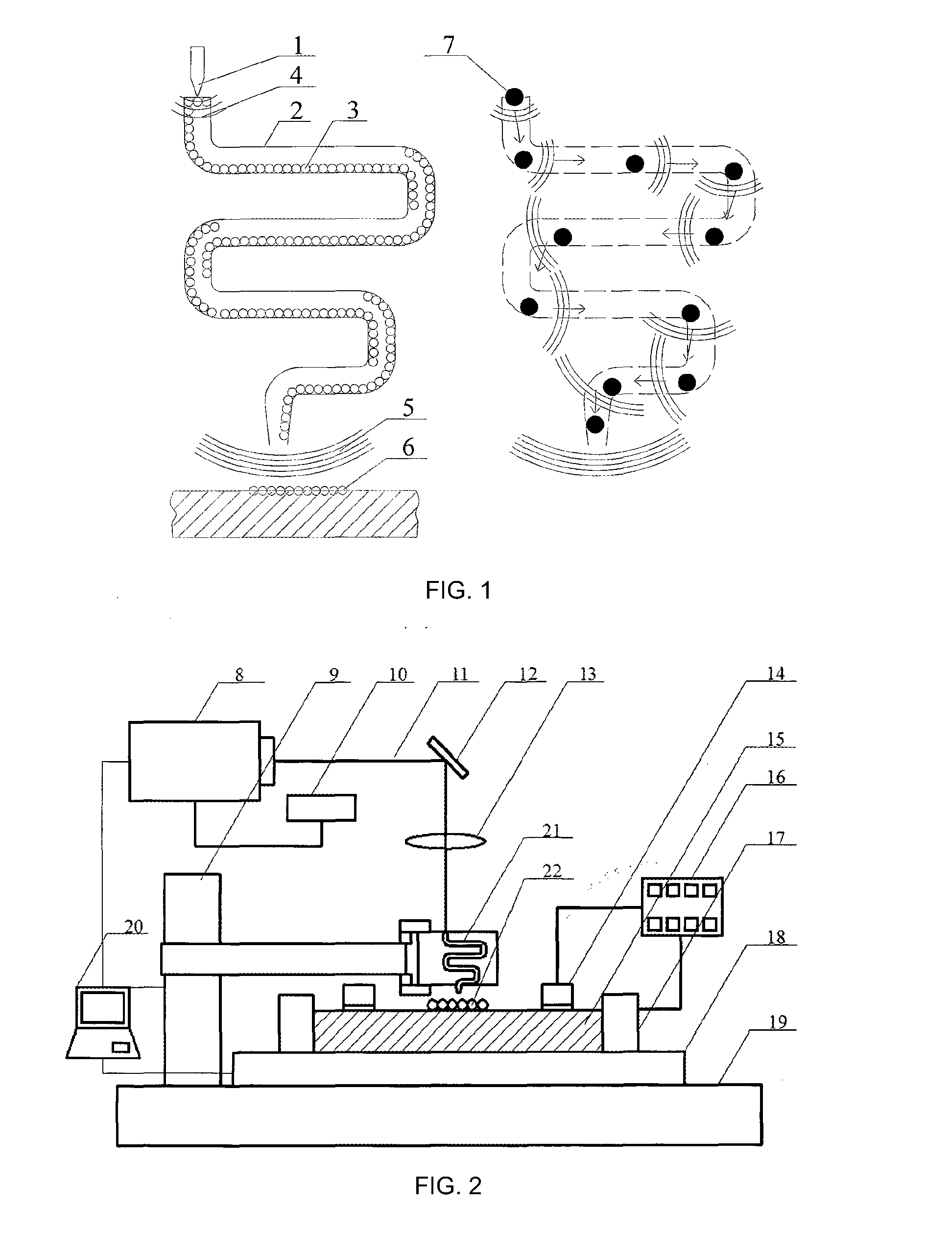 Method and apparatus for acquiring nanostructured coating by effect of laser-induced continuous explosion shock wave