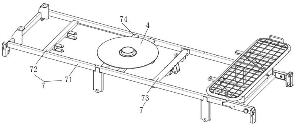 Rotary type double-layer electric sickbed