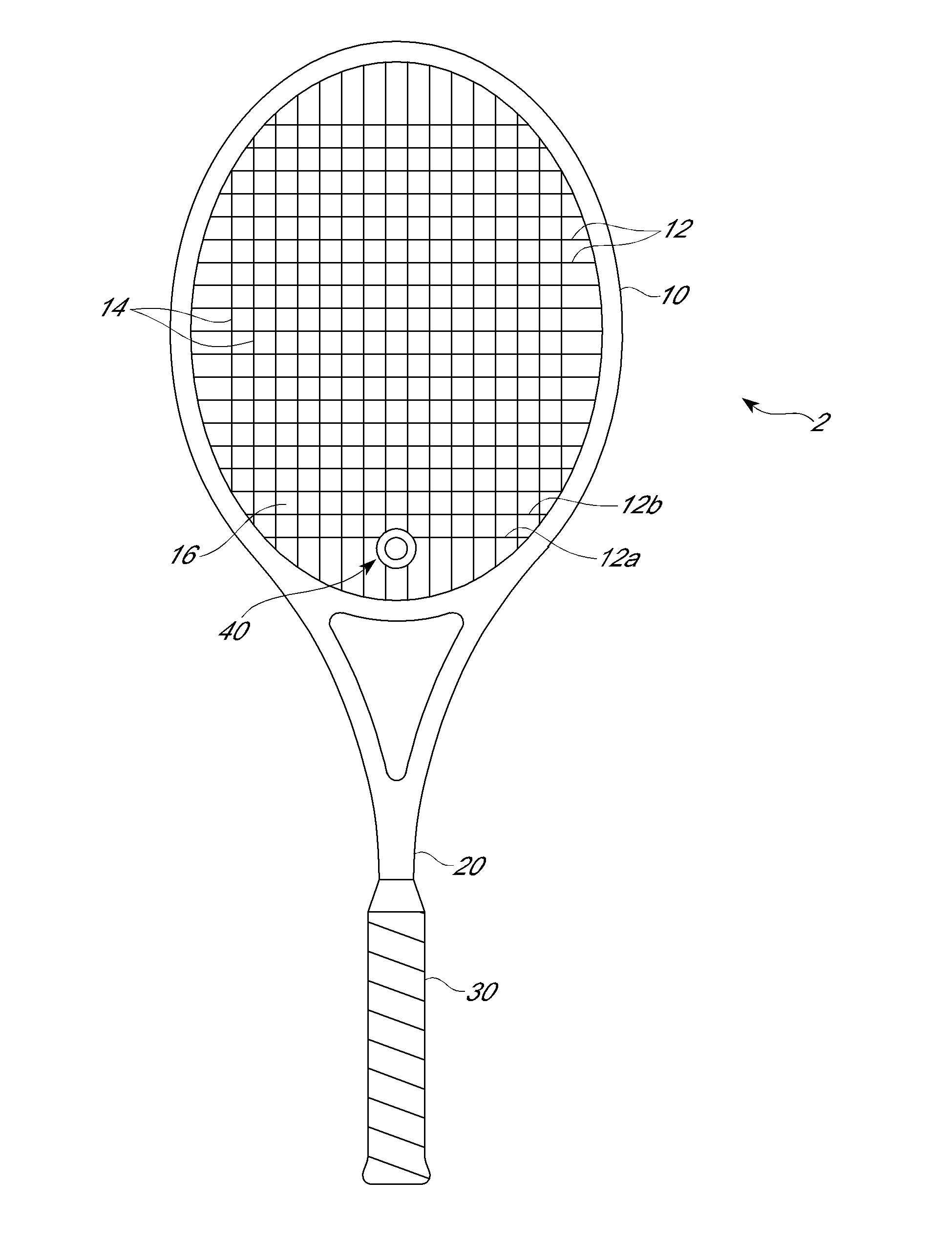 Device and method for improved tennis racket damping and weight adjustment