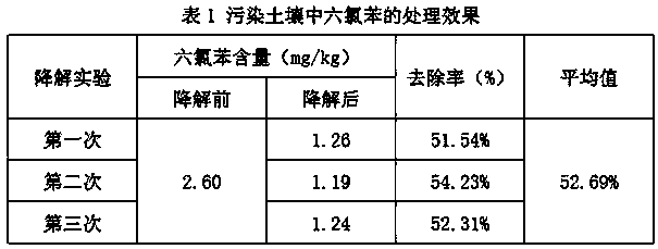 Bio-remediation method of hexachlorobenzene-contaminated soil