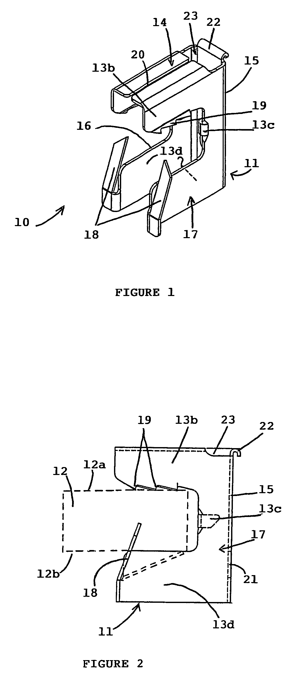 Attachment device for fixing various elements to a support