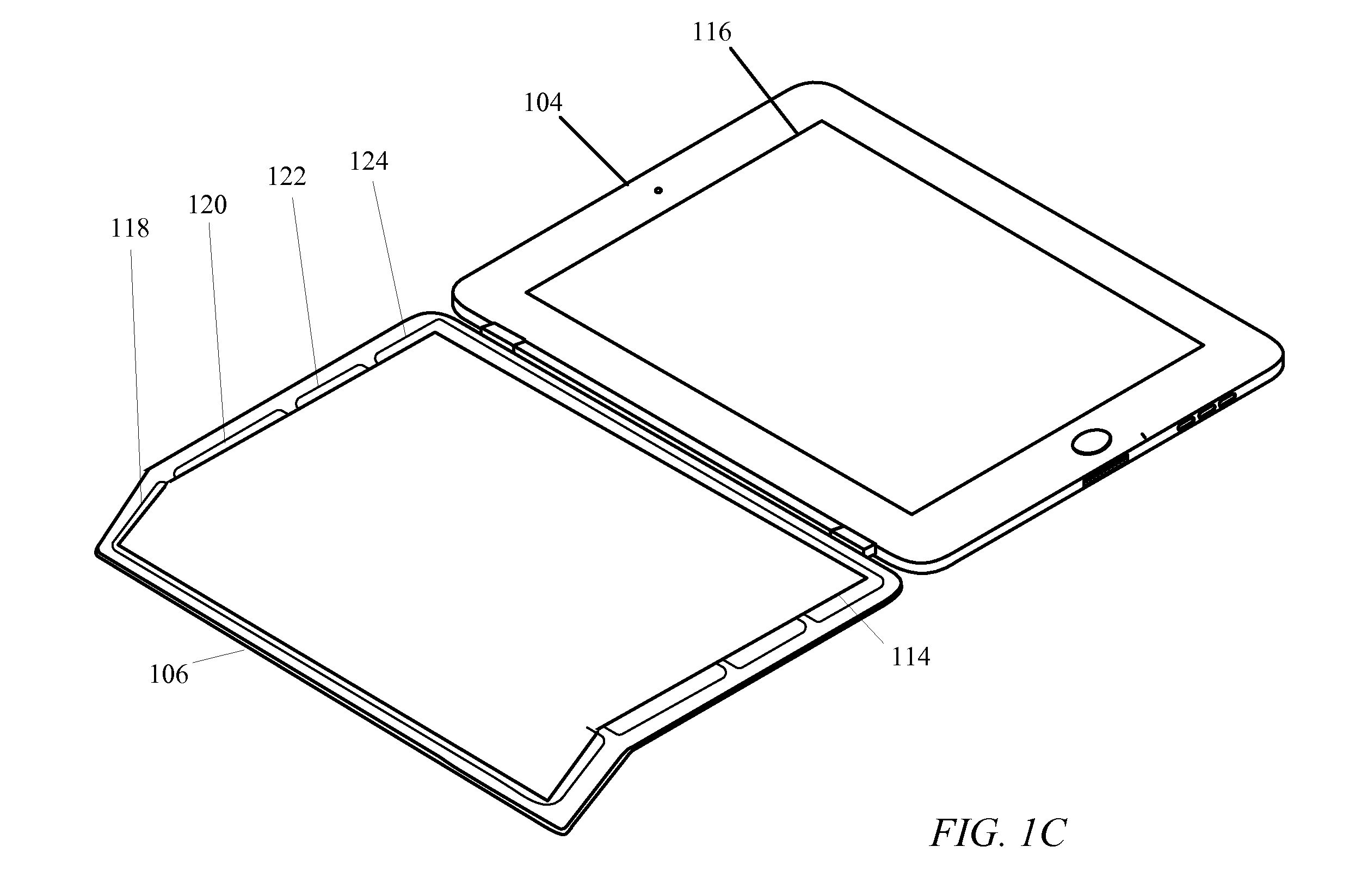 Cover attachment with flexible display