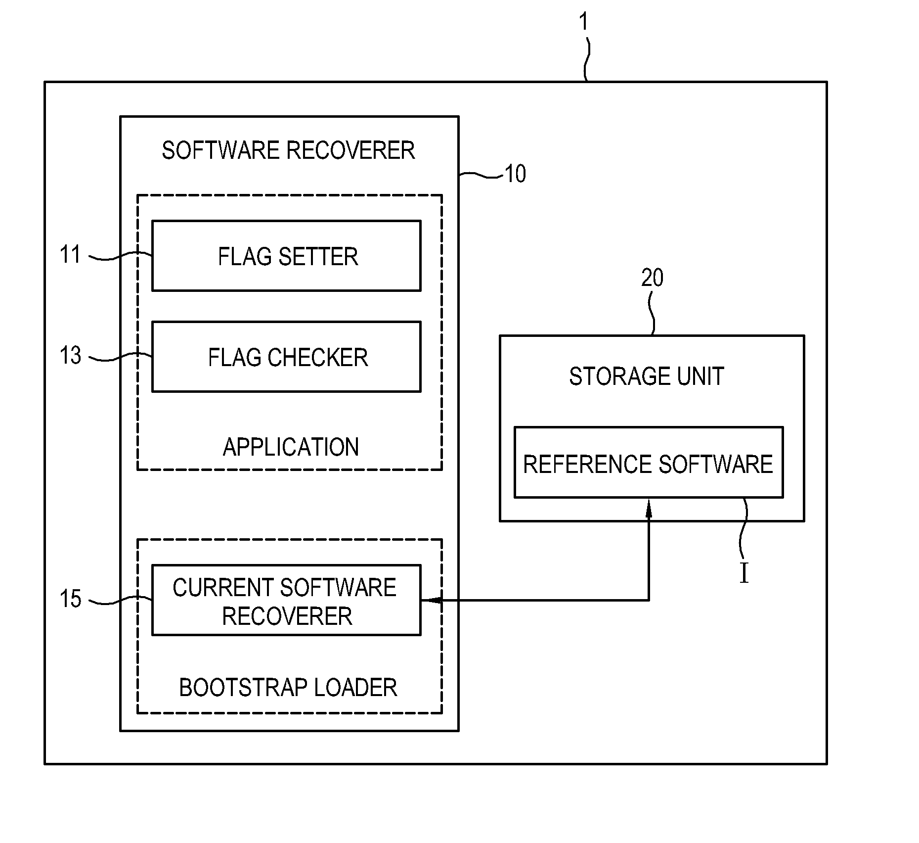 Display apparatus and software recovery method