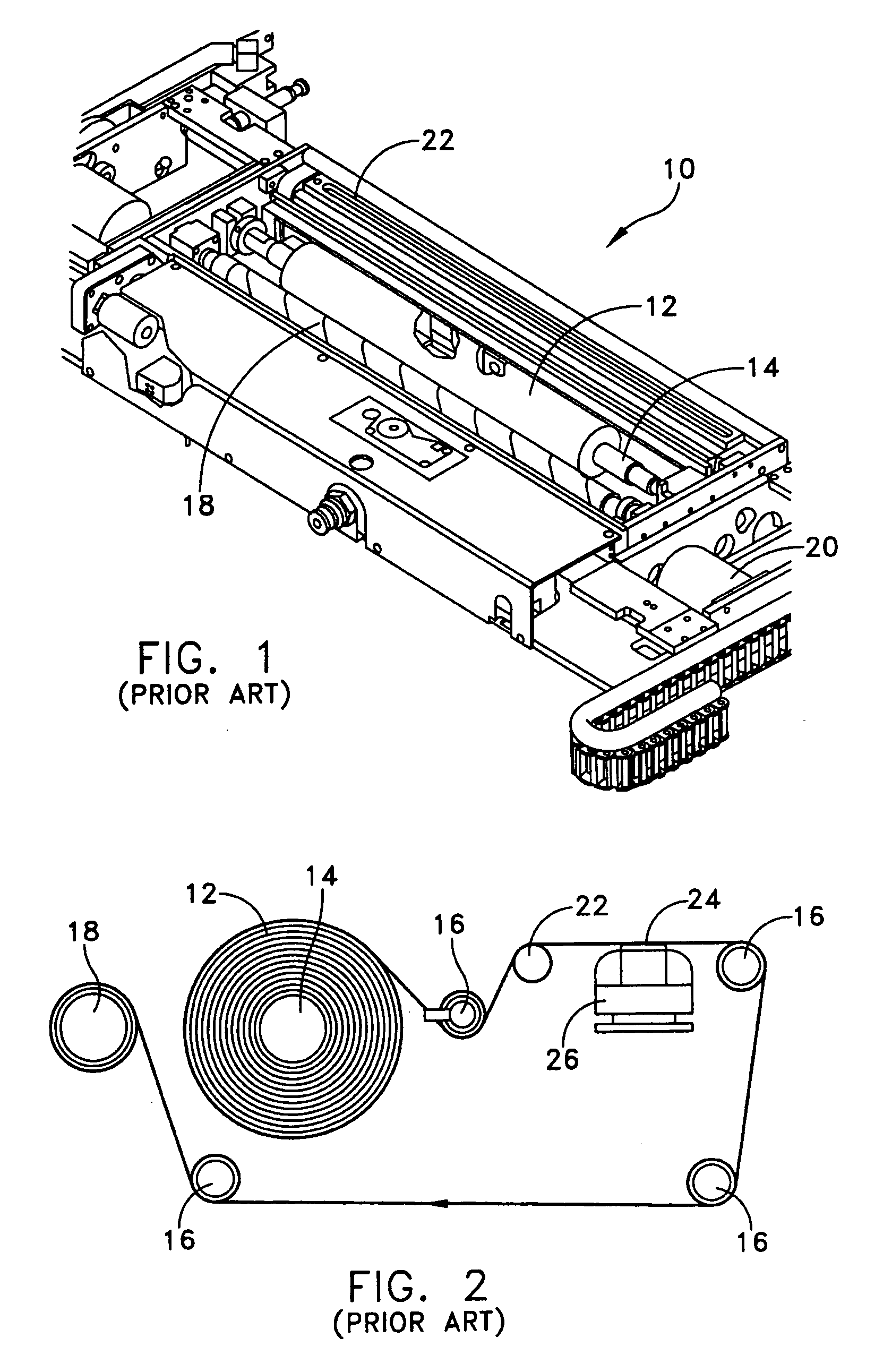 Methods and apparatus for changing web material in a stencil printer