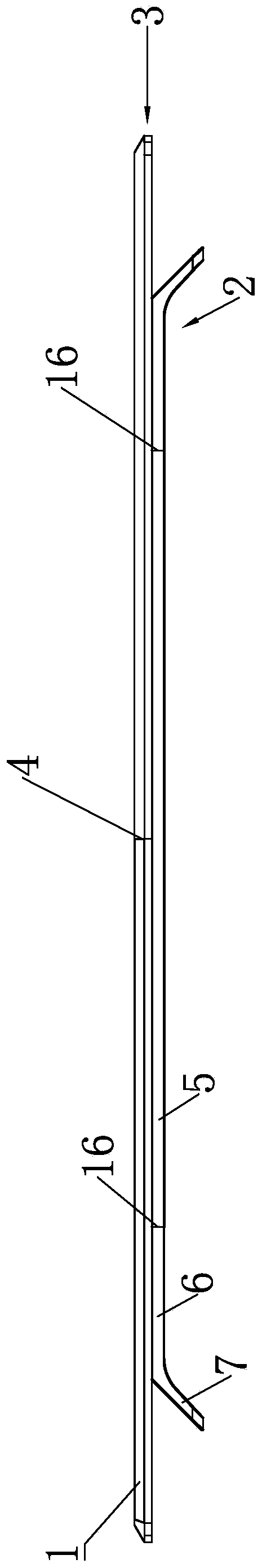 Large-span supporting structure for furniture