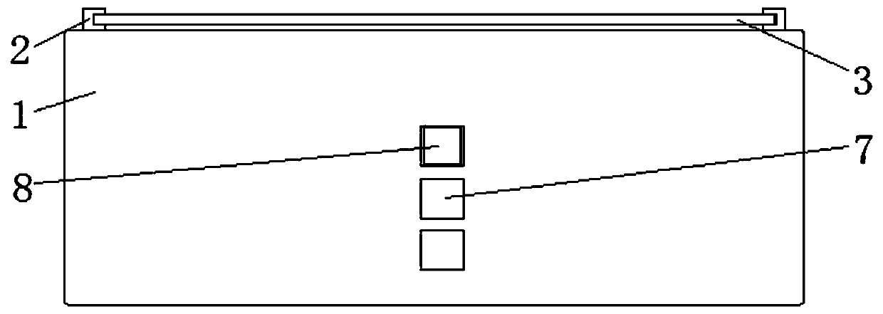 Embedded type tablet computer mounting frame capable of adapting to different thicknesses