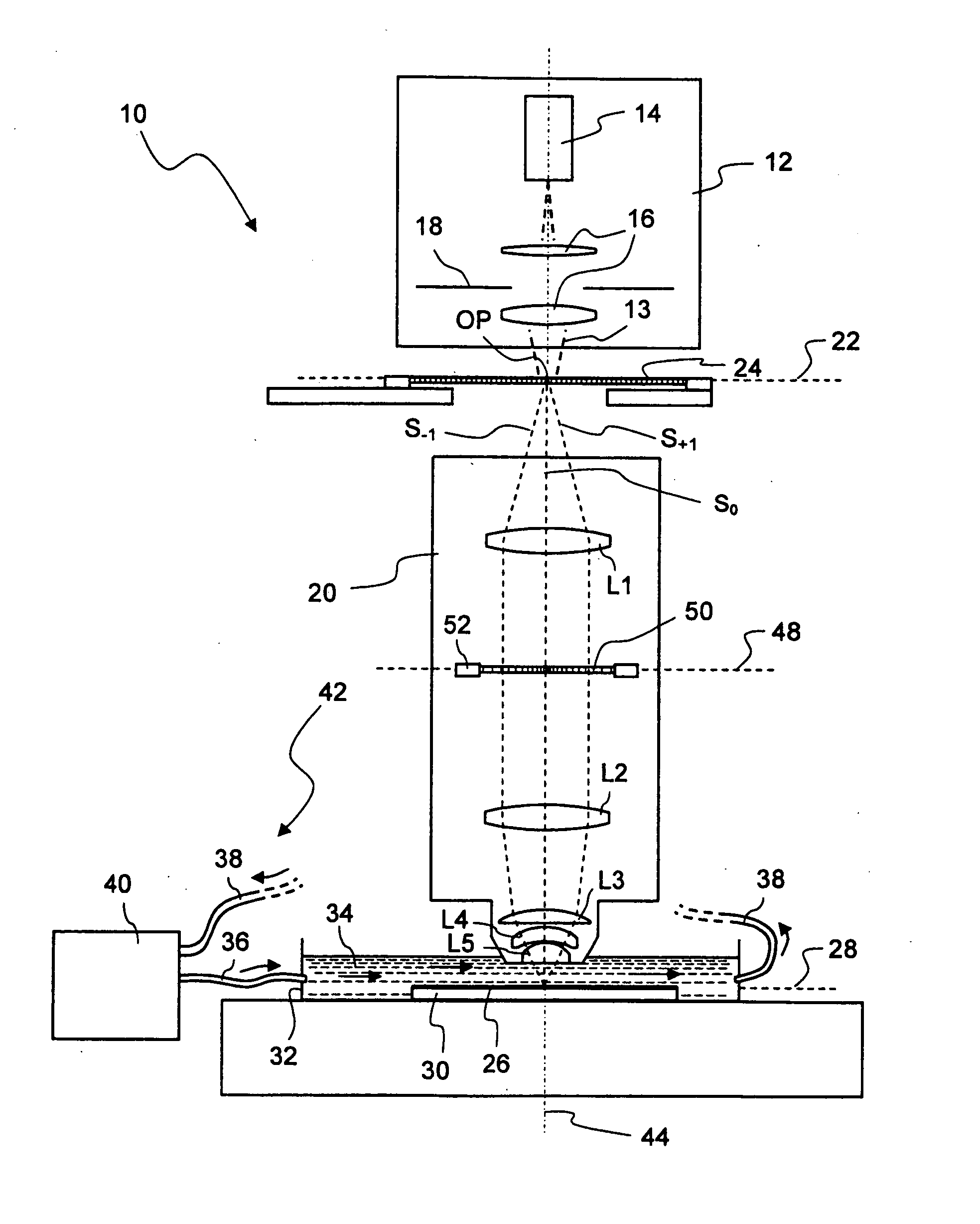 Microlithographic projection exposure apparatus with immersion projection lens