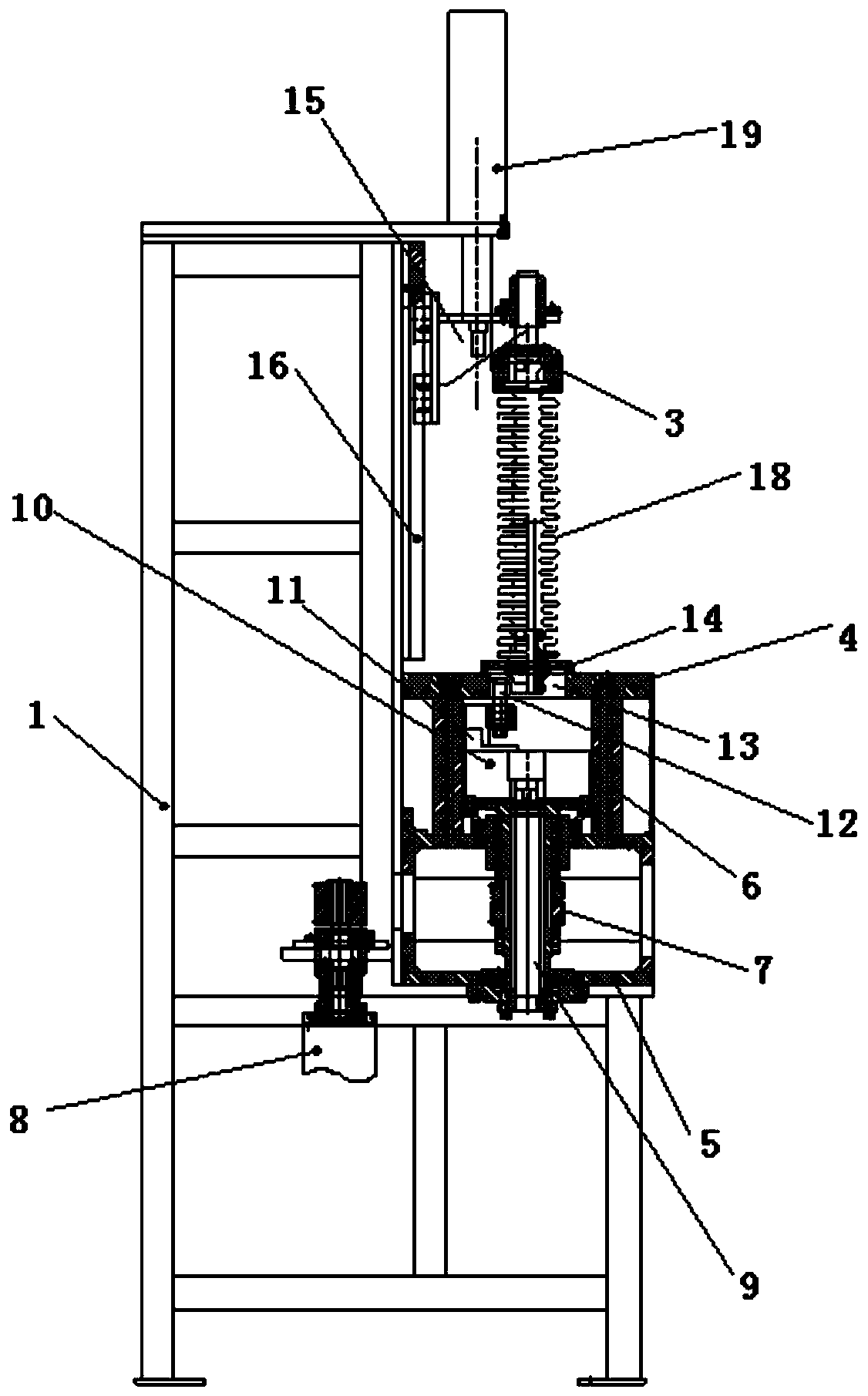 High-voltage bushing flange spinning device and spinning method