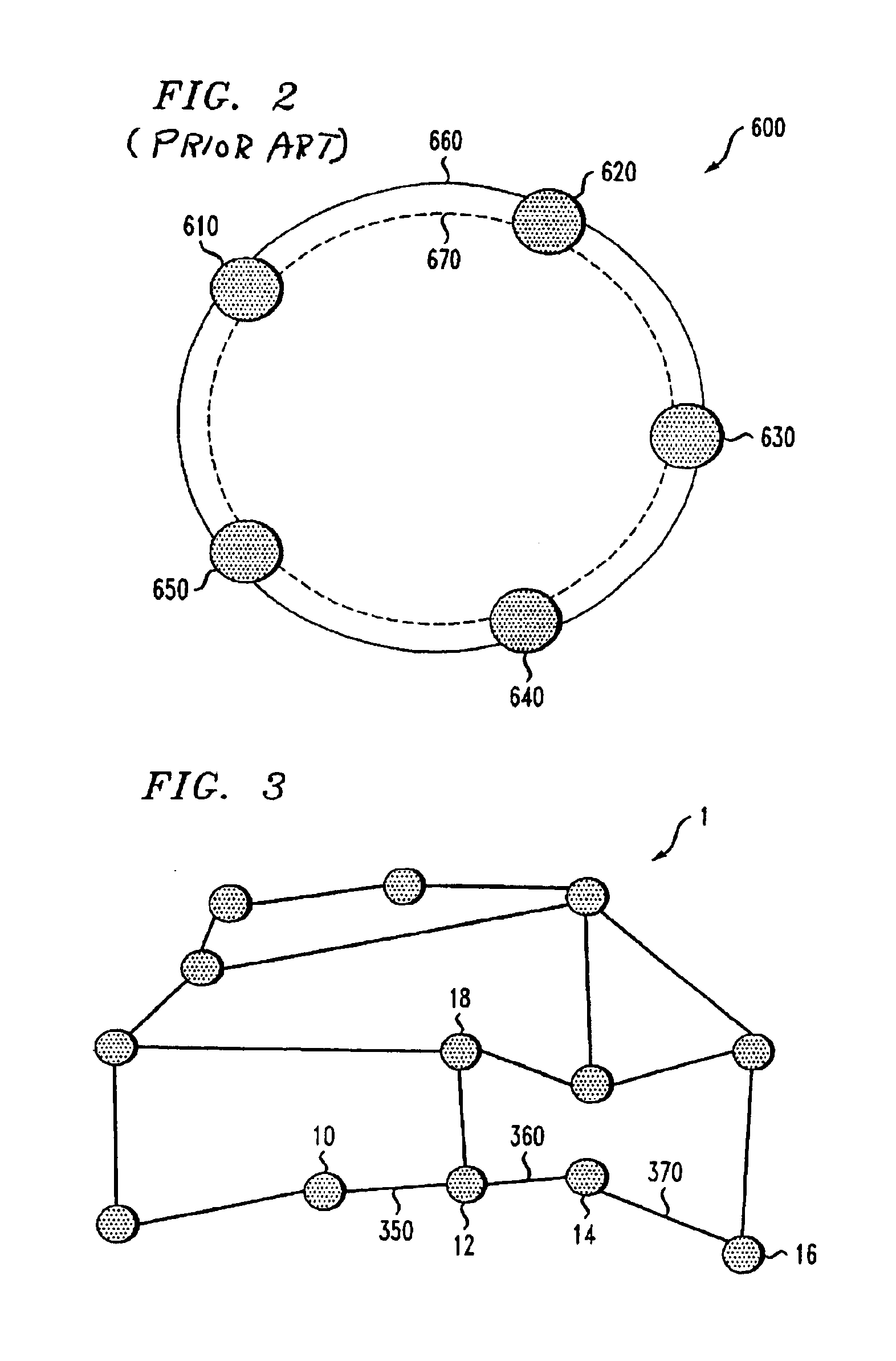 Hierarchical telecommunications network with fault recovery