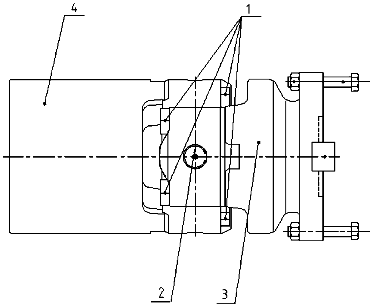 High-performance bolt of bearing seat type joint and manufacturing method thereof