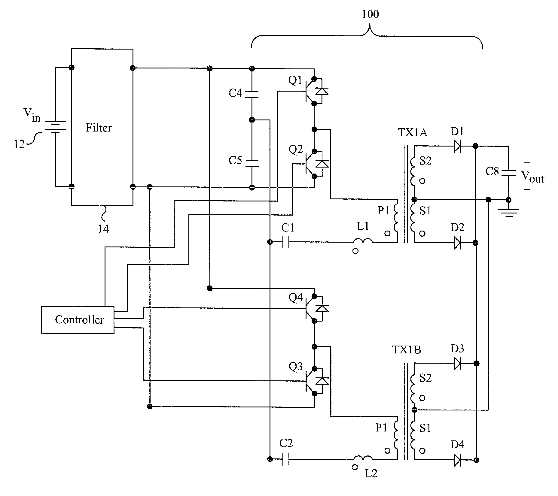 Multi-phase resonant converter