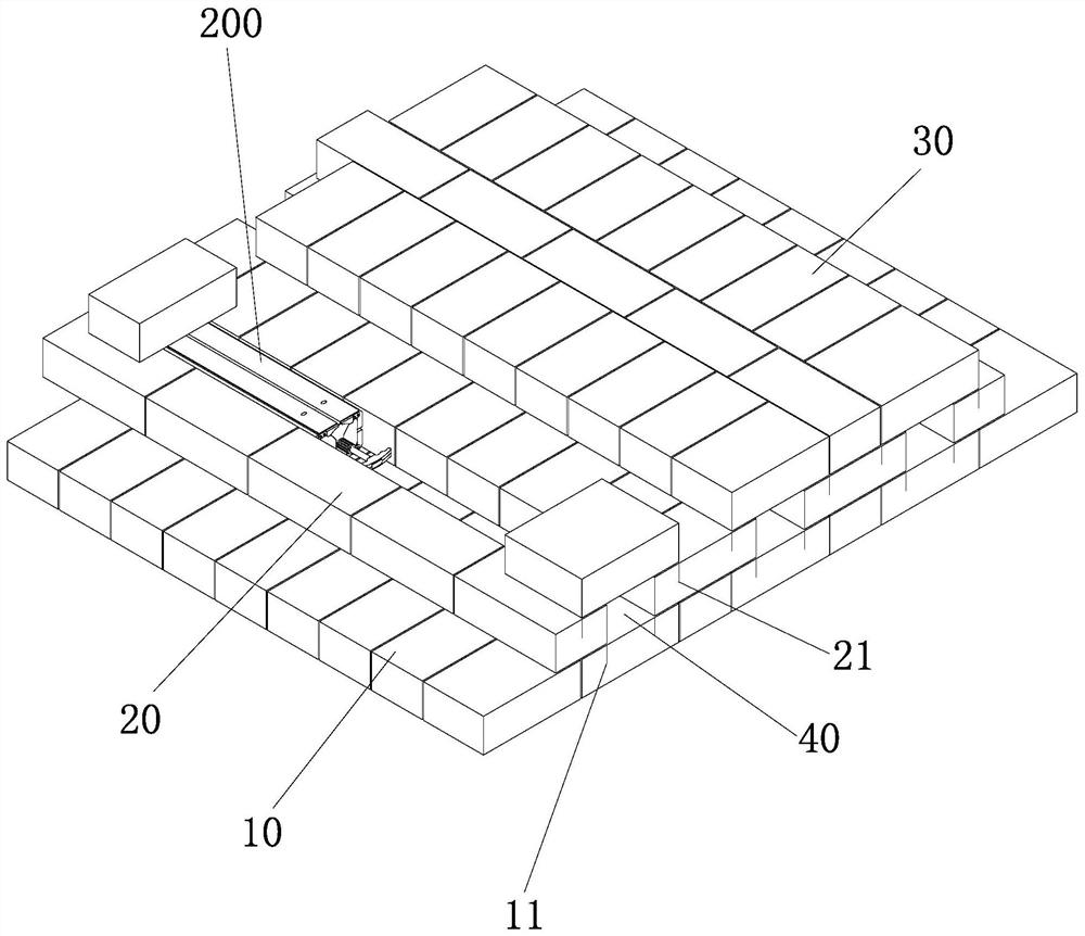 Masonry method for secondary air inlet of heat recovery coke oven