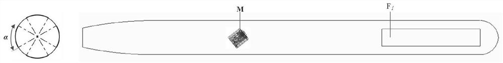 Attitude control device for underwater vehicle based on air film drag reduction technology