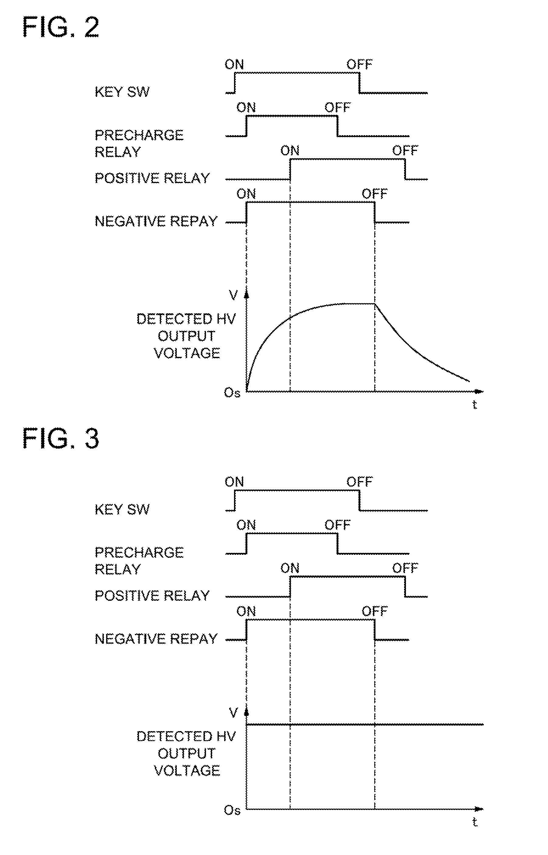 Power supply device and method for detecting non-contact state of load connected to power supply device