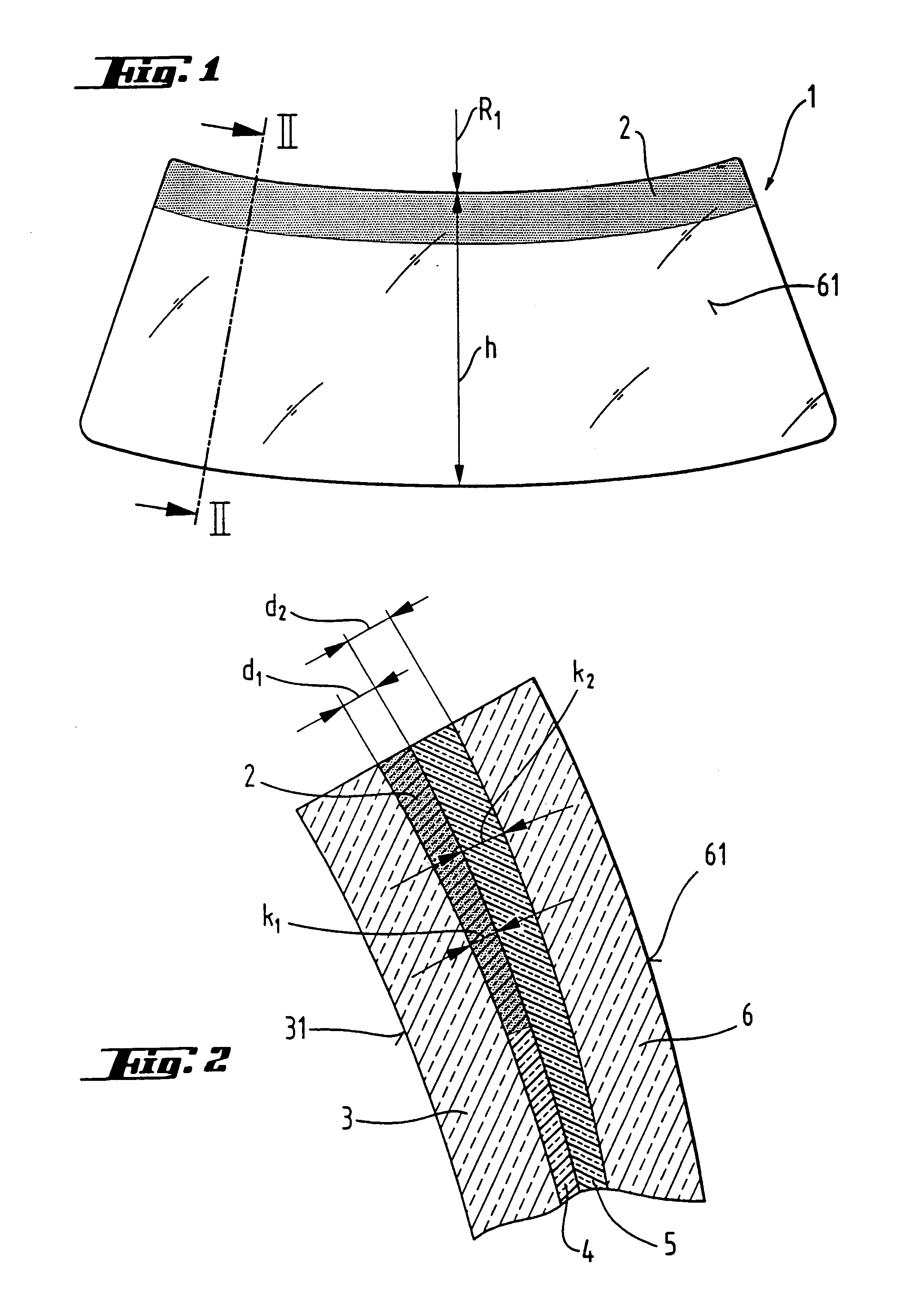 Laminated glass windscreen intended to be used at the same time as a HUD system reflector