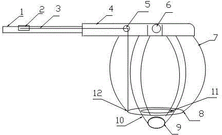 Flower thinning and fruit thinning device for fruit tree