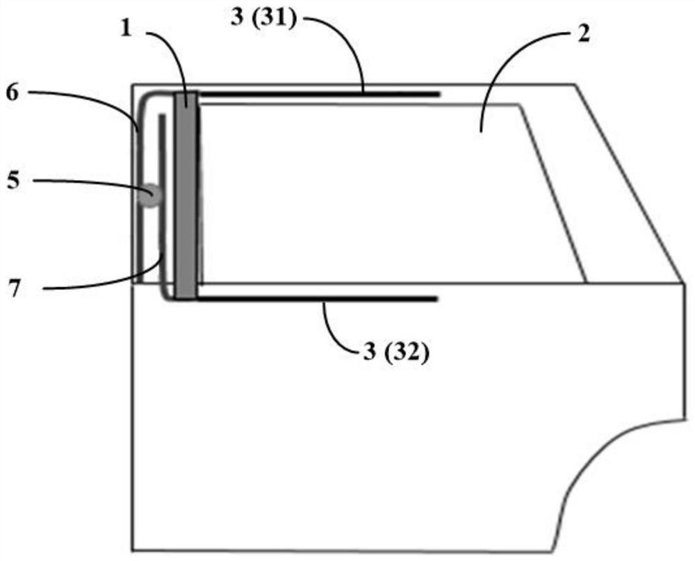 Device for weakening windowing roar and vehicle