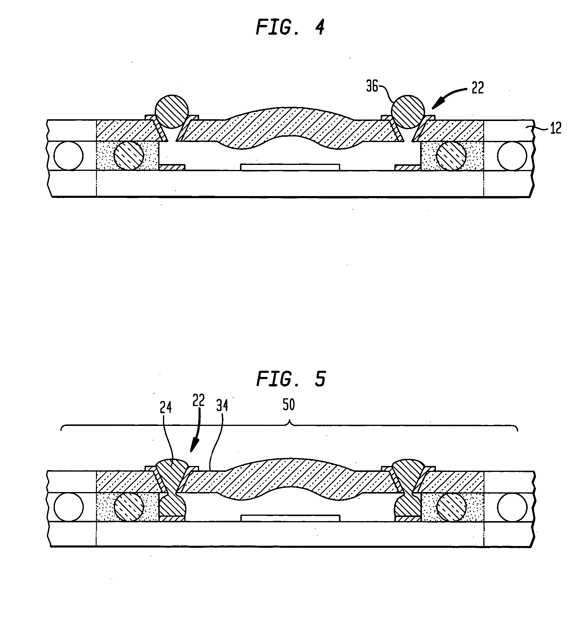 Package having integral lens and wafer-scale fabrication method therefor