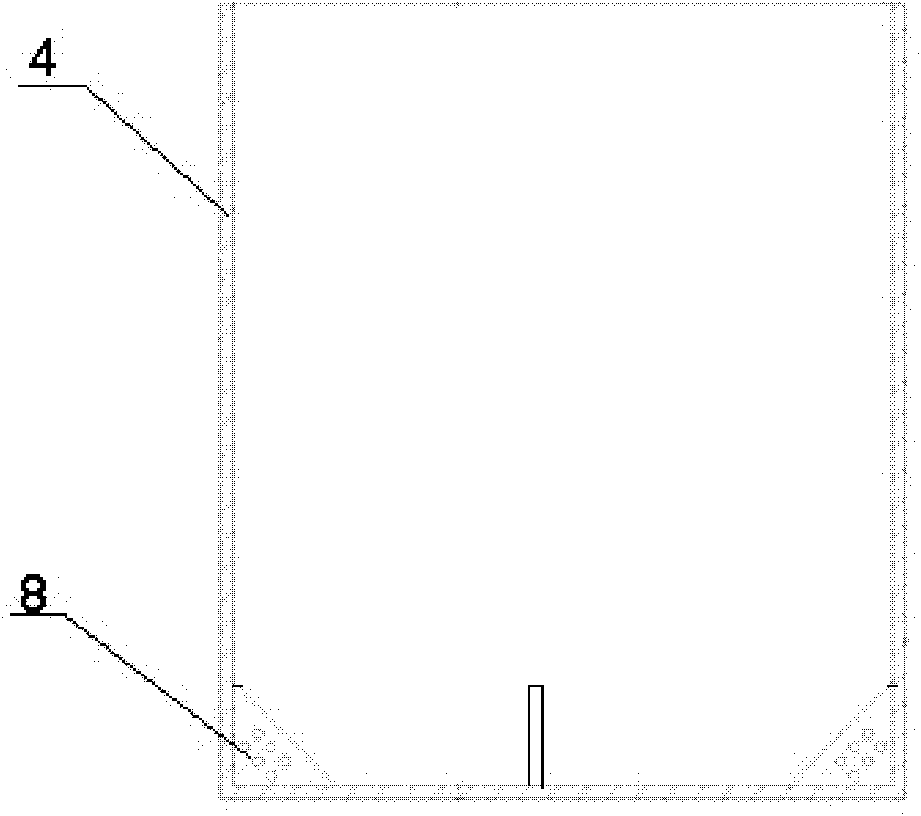 Test device and test method for simulating molten iron flow at furnace bottom of blast-furnace hearth