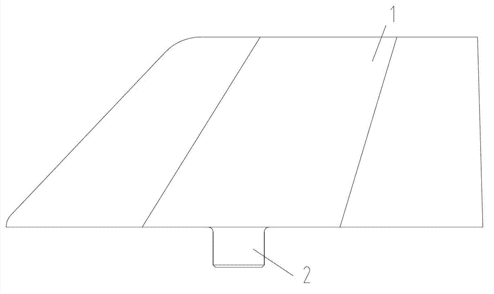 Processing method of nonmetal special-shaped rudder sheet and clamp for processing