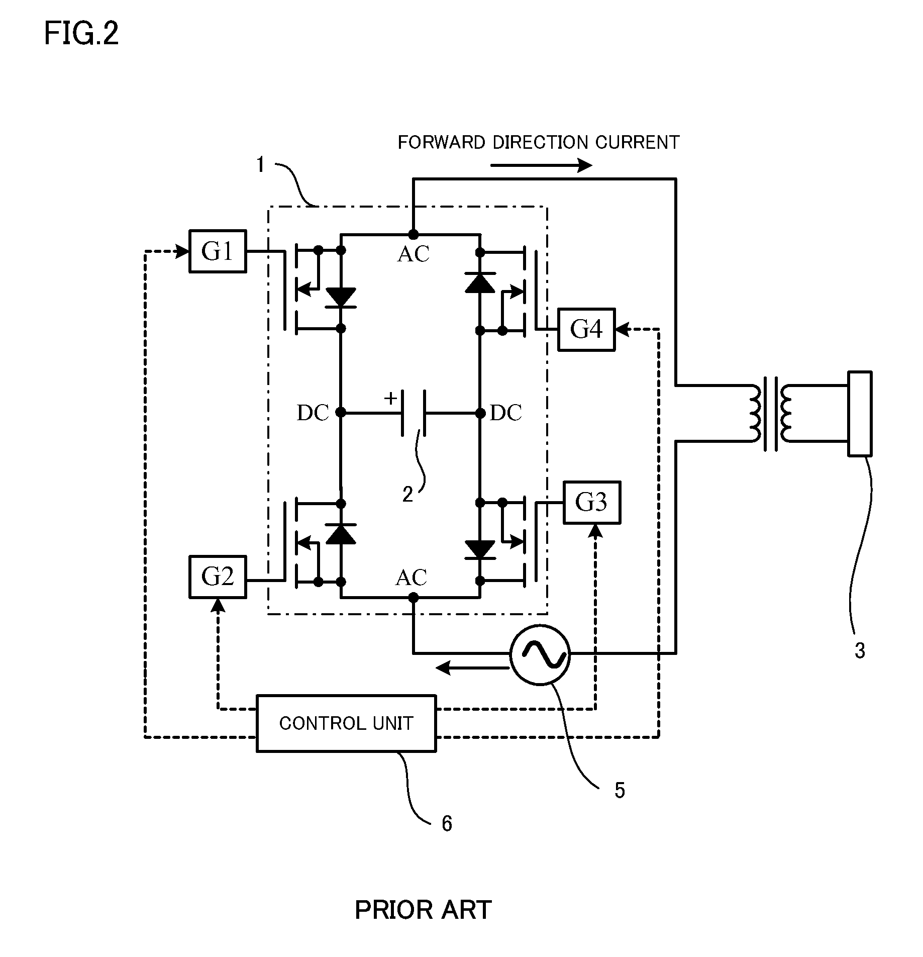 Electric power unit for induction heating