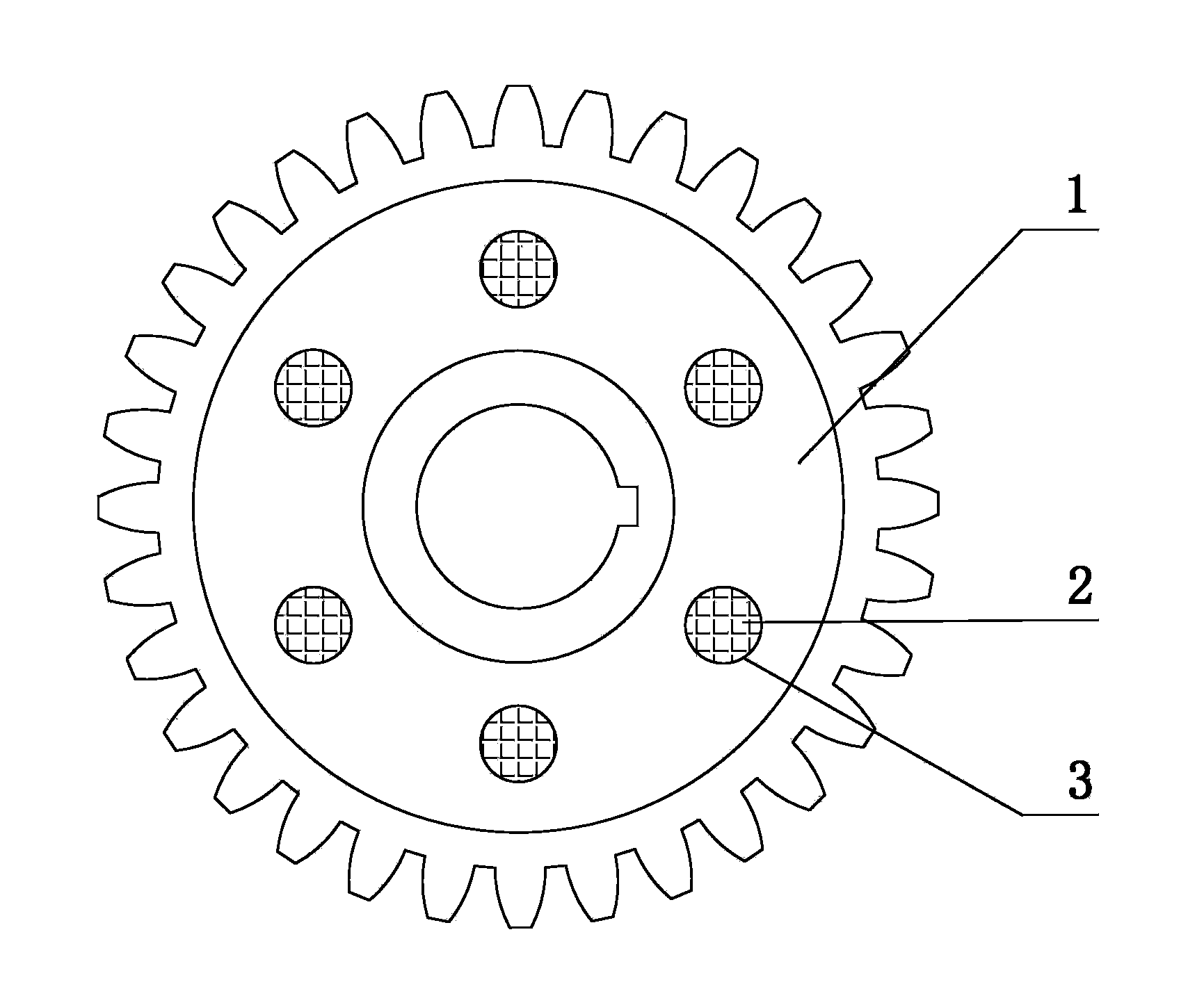 Noise-reducing gear