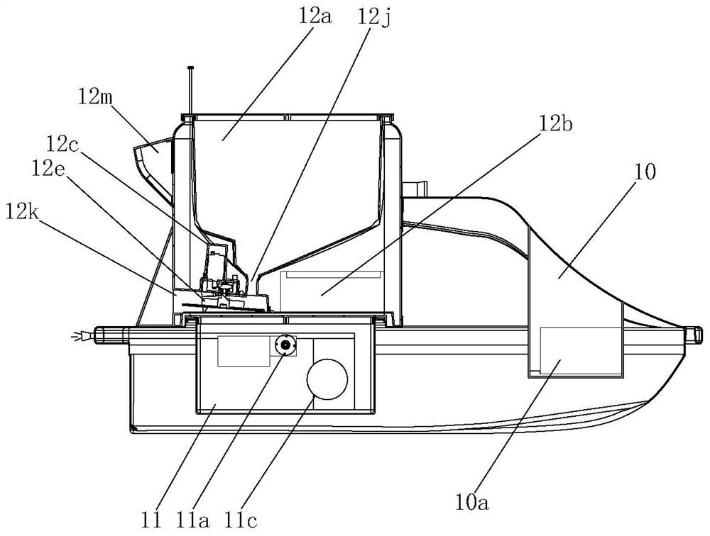 Multifunctional automatic bait casting boat