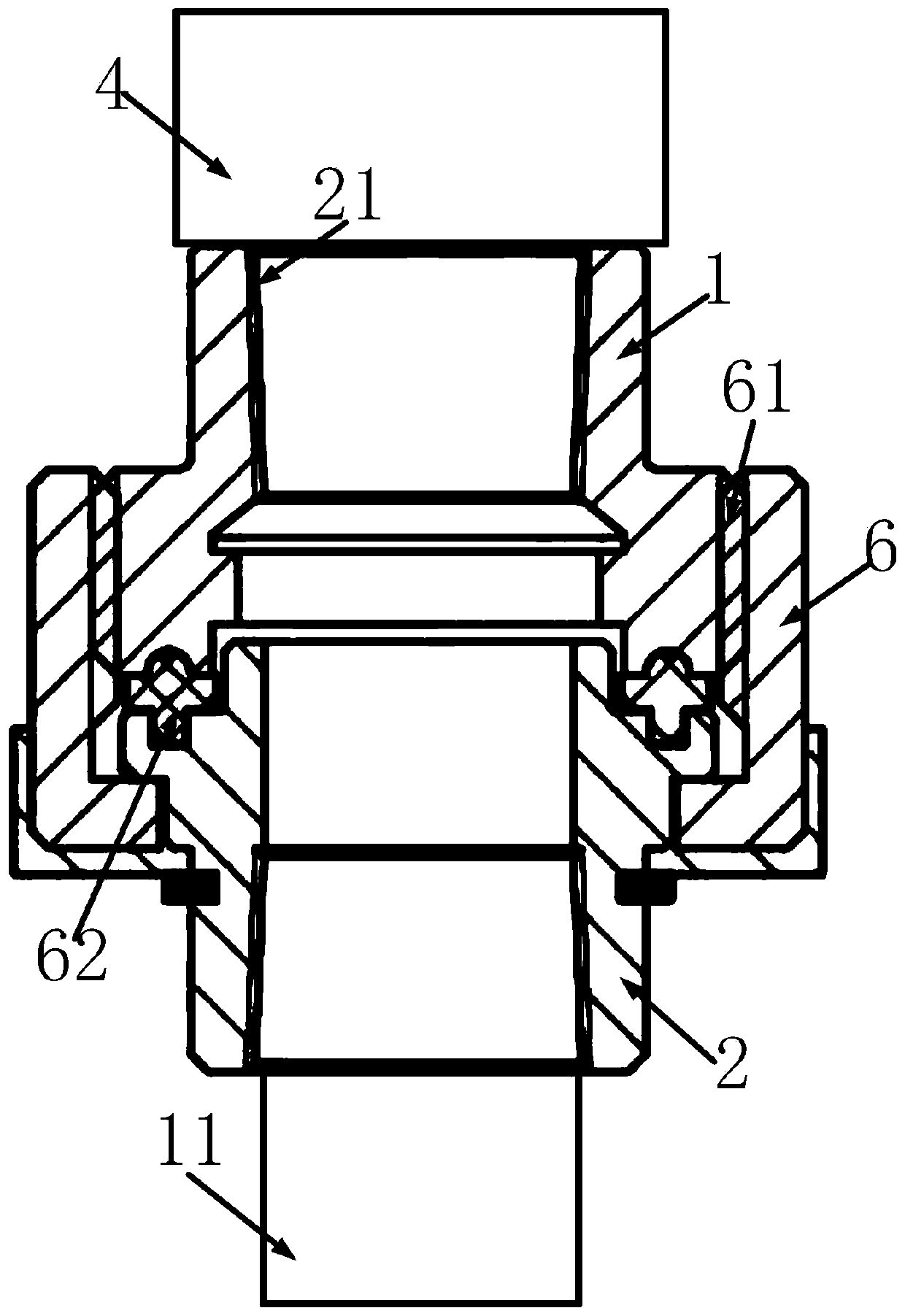 Pipeline connecting device