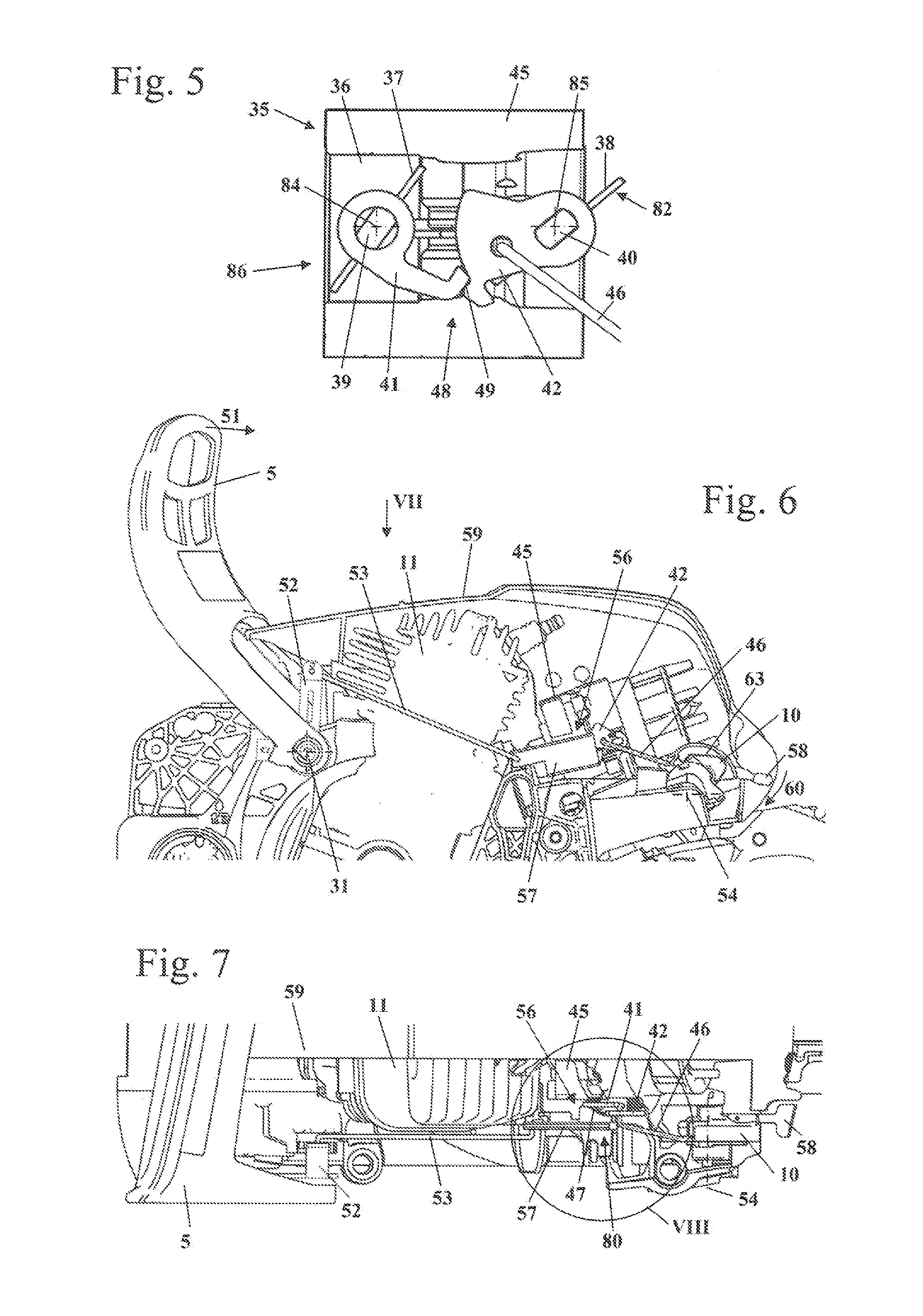 Work apparatus having a braking arrangement