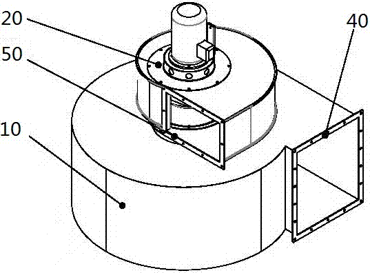 Inertial-separation and automatic-collection type oil fume purifying system