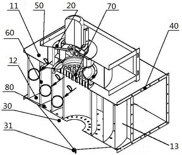 Inertial-separation and automatic-collection type oil fume purifying system