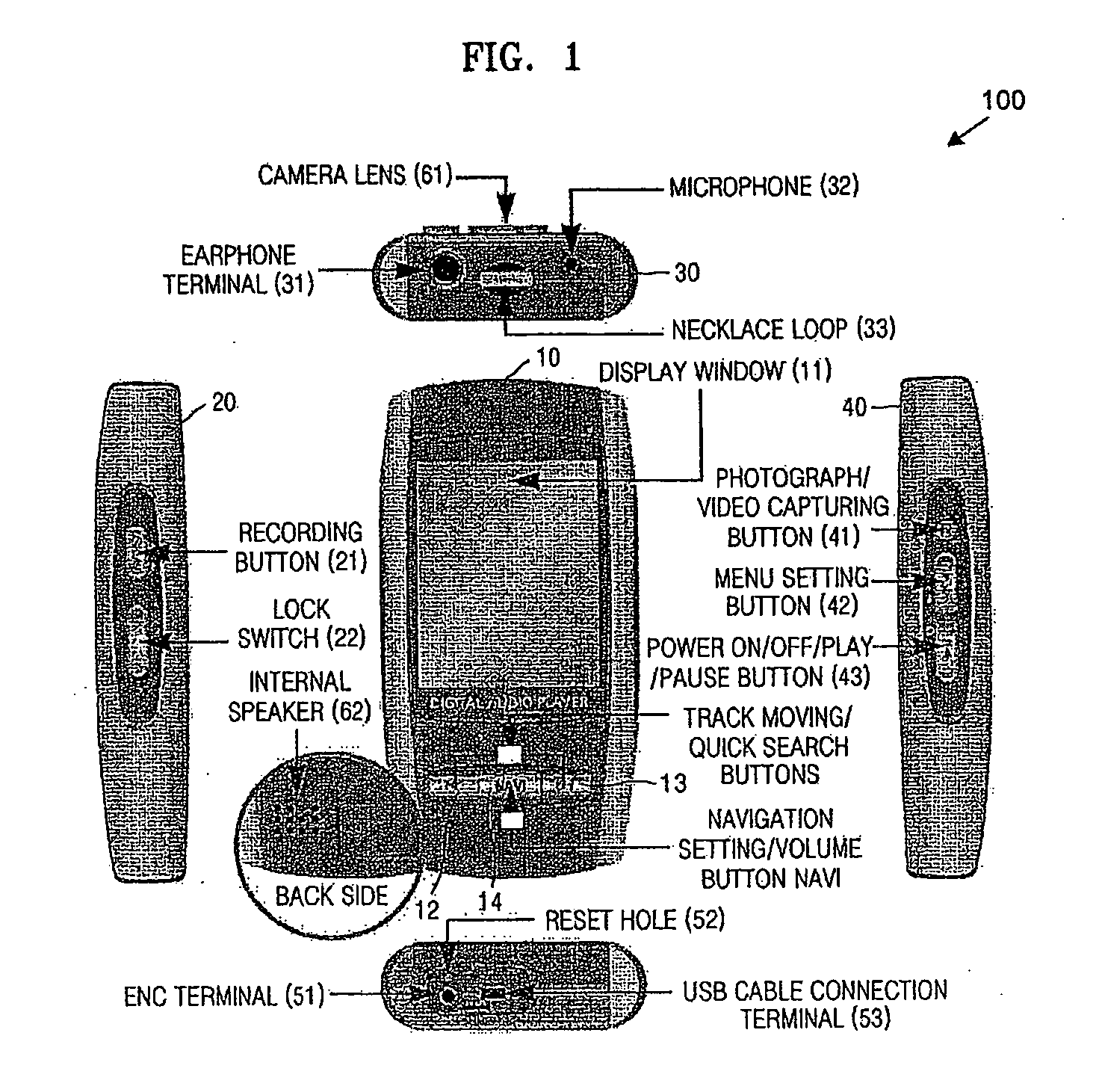 Digital audio recording/reproduction apparatus for recording and reproducing still image and video and method of providing user interface therein