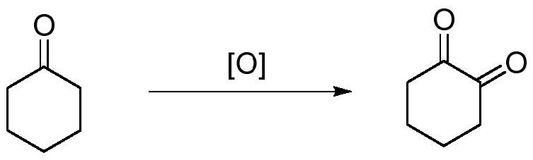 A kind of preparation method of 1,2-cyclohexanedione