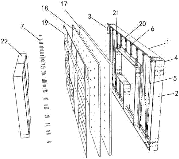 Multi-connecting assembling type partition wall system capable of insulating sound and heat