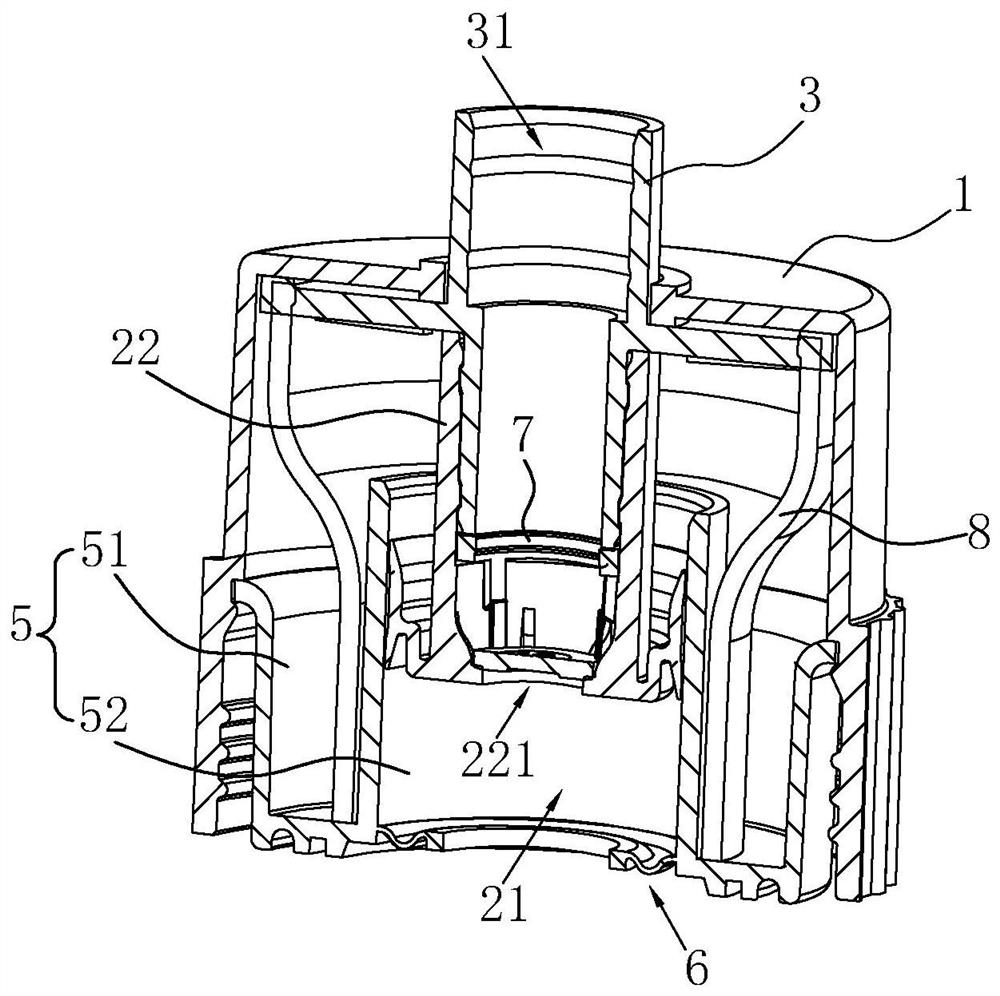 Pump head, pump core with pump head and palm pressure type building block pump tank with pump core