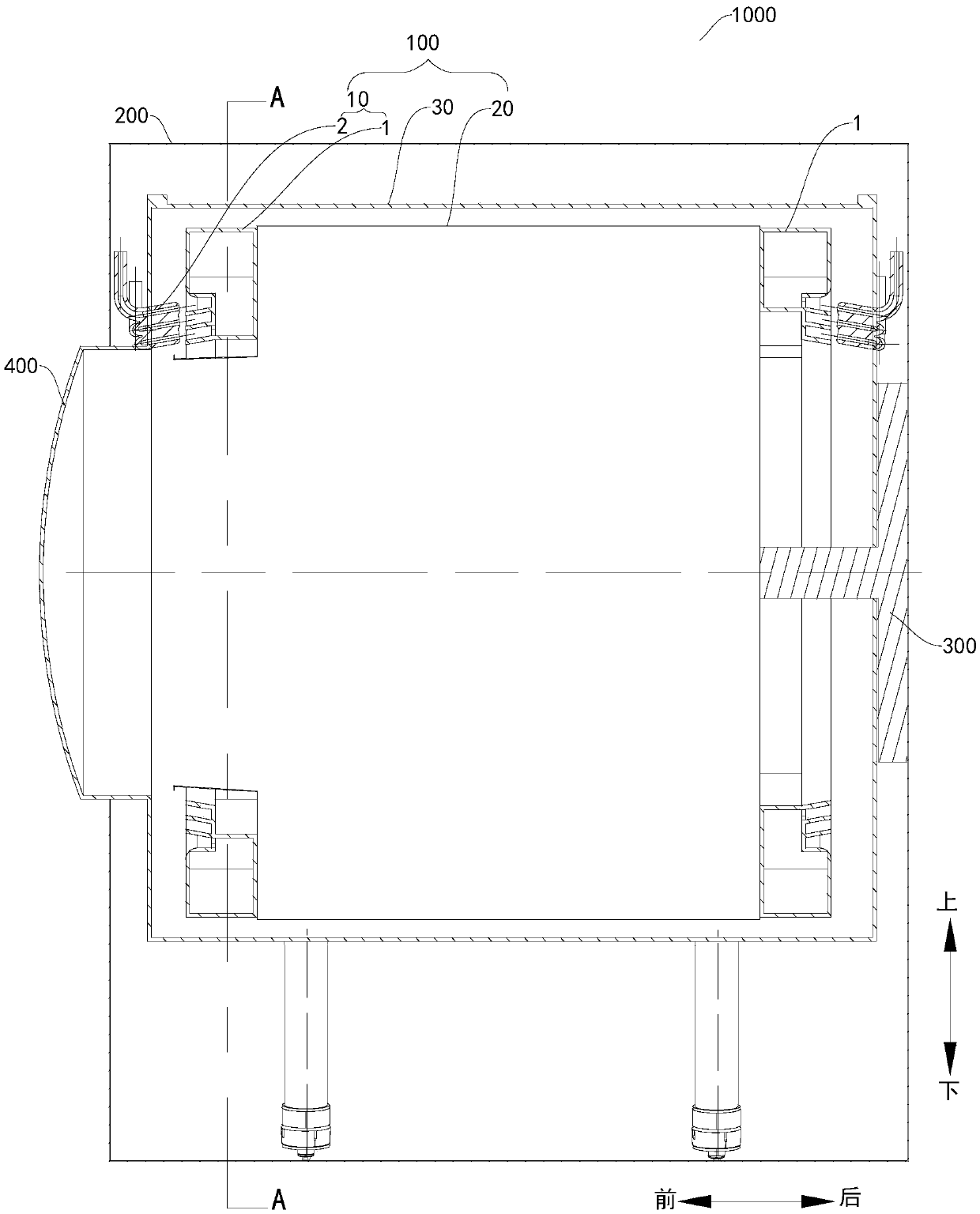 Clothes treatment equipment and balancing device for same