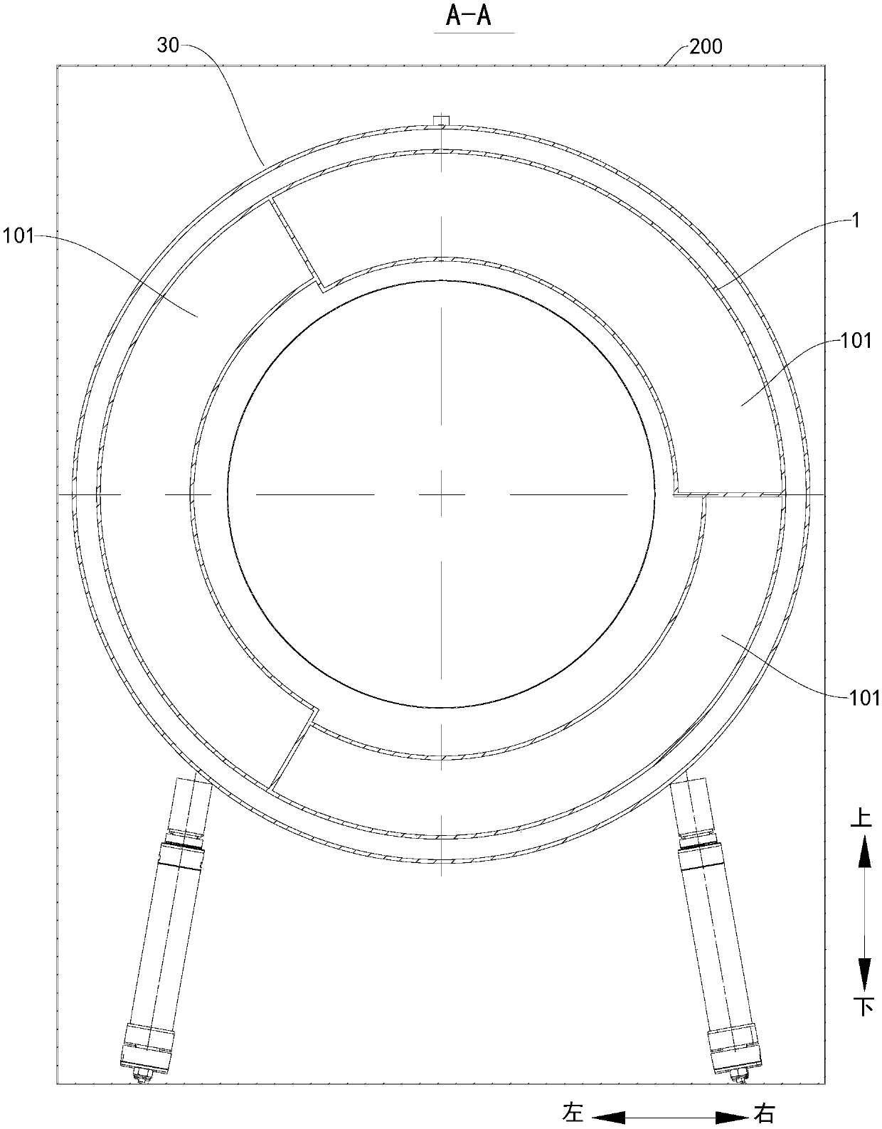 Clothes treatment equipment and balancing device for same