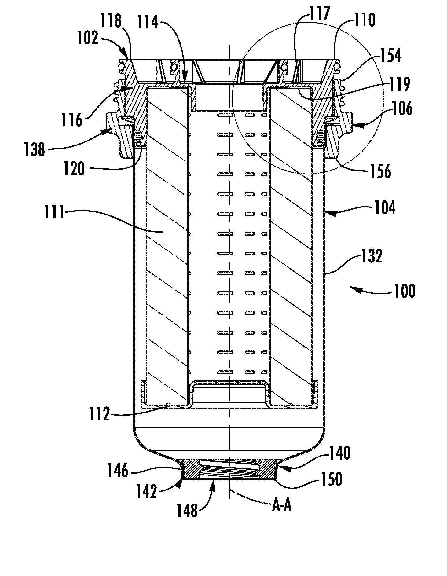Fuel Filter Cartridge and Method of Construction Thereof