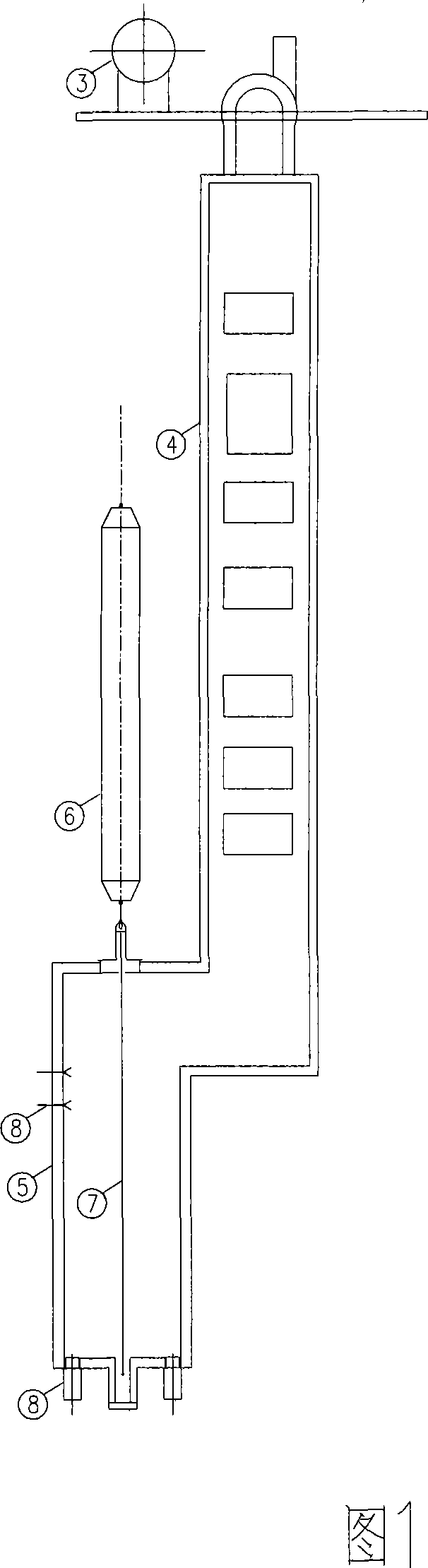 Cracking furnace with radiation furnace tubes configured in U-shaped structure