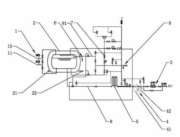 Independent liquefied natural gas supply device