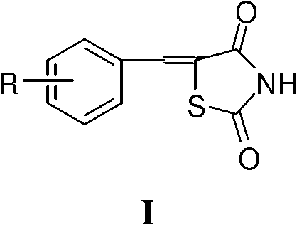 Application of 5- aryl (heterocycle) methylenethiazolidine-2,4-dione in preparation of PPAR (Peroxisome Proliferator Activated Receptor) agonist