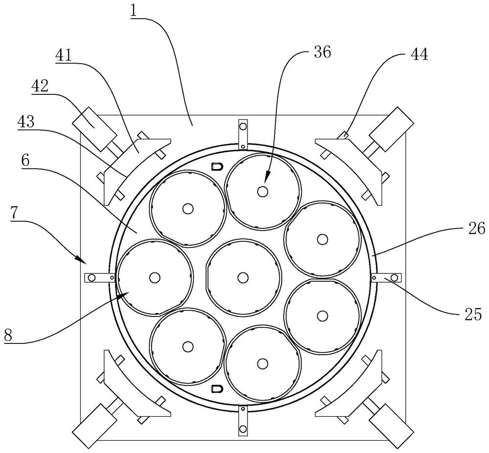 Disc clamping device and using method thereof