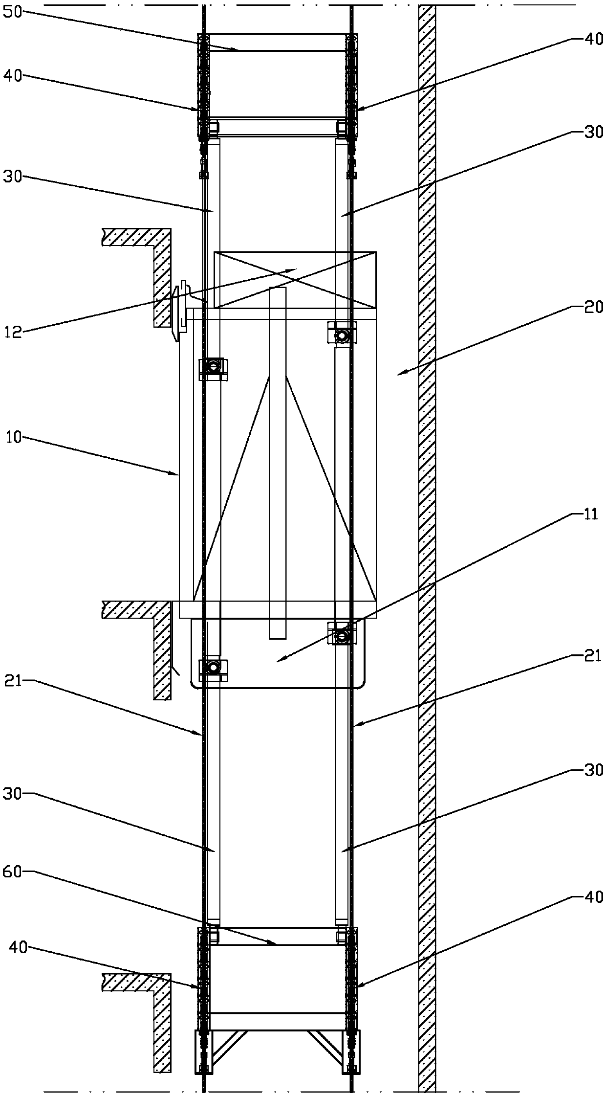 Lift-car self-propelled elevator and control method thereof